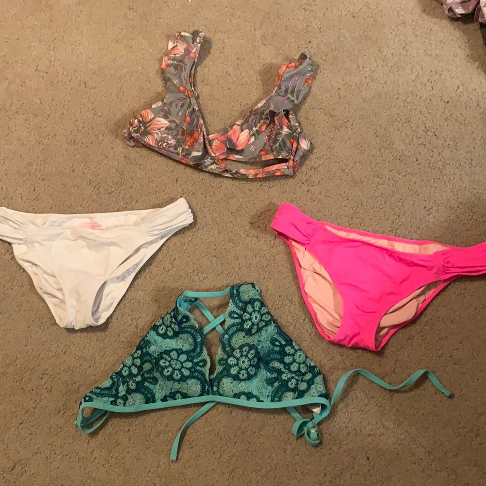 Bathing suit tops and bottoms